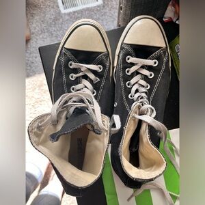 Black Converse High Tops, Men’s 8 or Women's 10